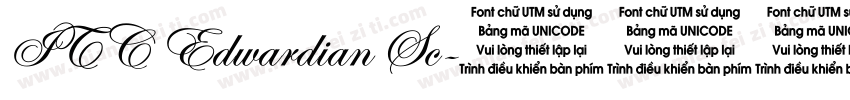ITC Edwardian Sc字体转换